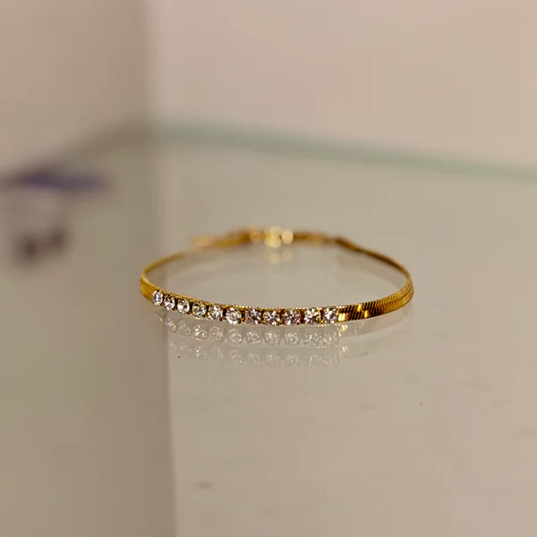 Crystal Line Bracelet - Bangles from BLINGARI luxury Indian fashion collection