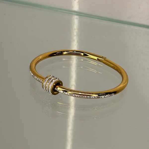 Ziva Crystal Kada - Bangles from BLINGARI luxury Indian fashion collection