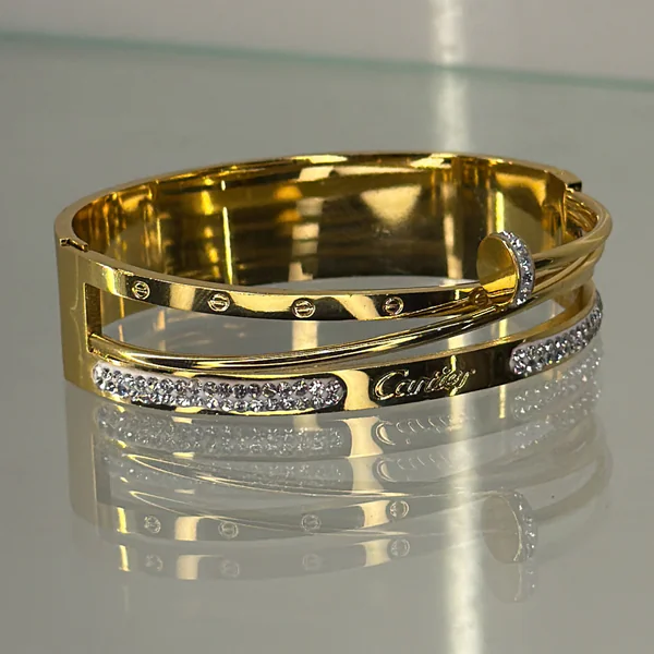 Cartiera Luxe Kada - Bangles from BLINGARI luxury Indian fashion collection