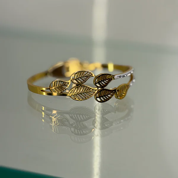 Crystal Verdant Kada - Bangles from BLINGARI luxury Indian fashion collection