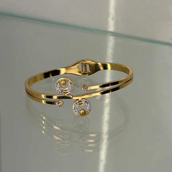 Luxe Crystal Kada - Bangles from BLINGARI luxury Indian fashion collection