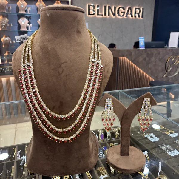 Necklace Set - Bridal Sets from BLINGARI luxury Indian fashion collection