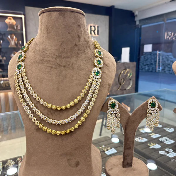 Necklace Set - Bridal Sets from BLINGARI luxury Indian fashion collection