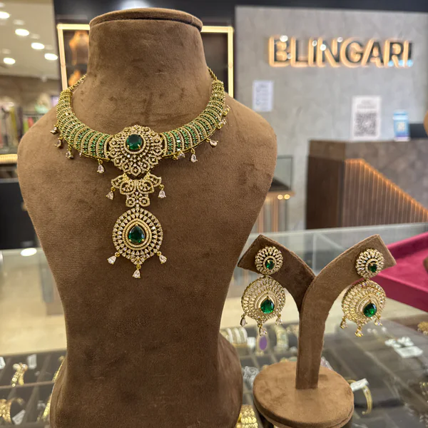 Necklace Set - Bridal Sets from BLINGARI luxury Indian fashion collection