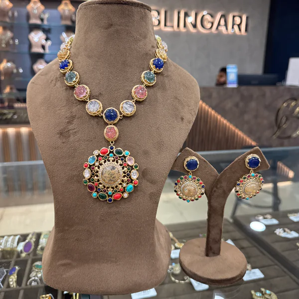 Rndt Flwr - Bridal Sets from BLINGARI luxury Indian fashion collection