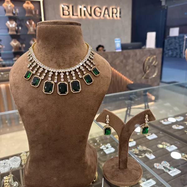 Necklace Set - Bridal Sets from BLINGARI luxury Indian fashion collection