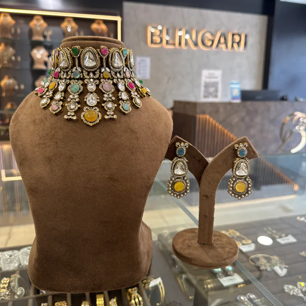 Noor Mehr Setz - Bridal Sets from BLINGARI luxury Indian fashion collection