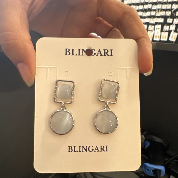 Raisin Sq - Earrings & Jhumkas from BLINGARI luxury Indian fashion collection