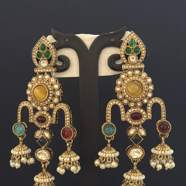 K Dsgn Ms0 - Jhumkas from BLINGARI luxury Indian fashion collection