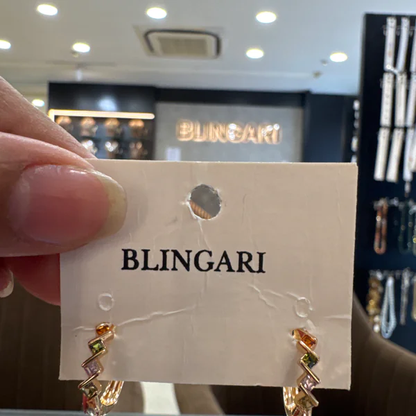 Earring 5912006 - Earrings & Jhumkas from BLINGARI luxury Indian fashion collection