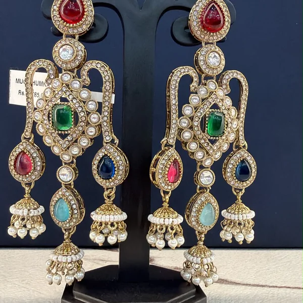 Jhumka Earrings - Jhumkas from BLINGARI luxury Indian fashion collection