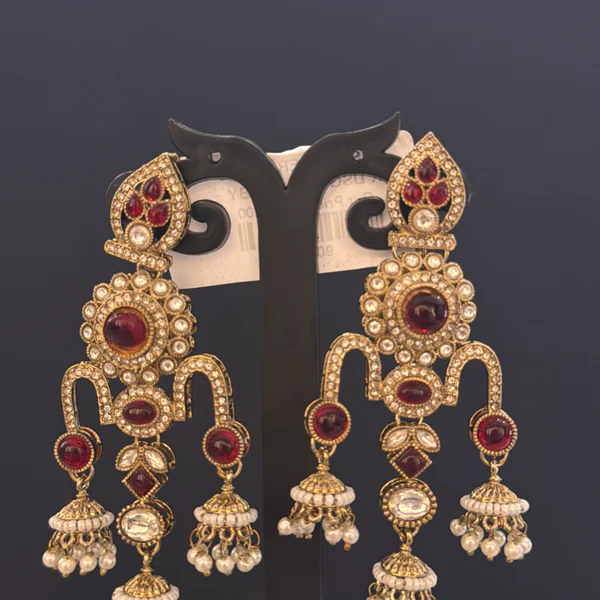 K Dsgn Ms0 - Jhumkas from BLINGARI luxury Indian fashion collection