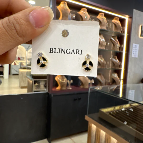 Earring 5913202 - Earrings & Jhumkas from BLINGARI luxury Indian fashion collection