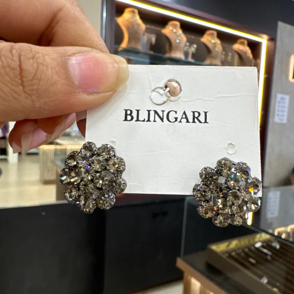 Korean Tops - Earrings & Jhumkas from BLINGARI luxury Indian fashion collection