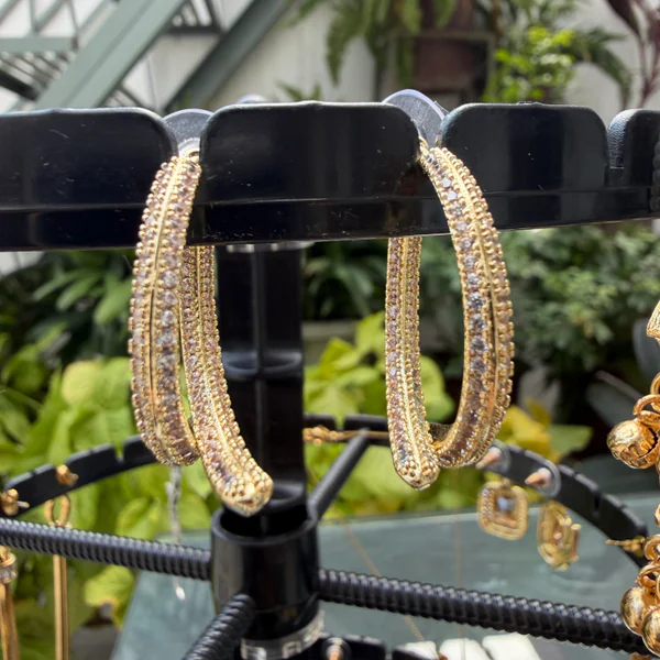 Crystal Star Studs - Earrings from BLINGARI luxury Indian fashion collection