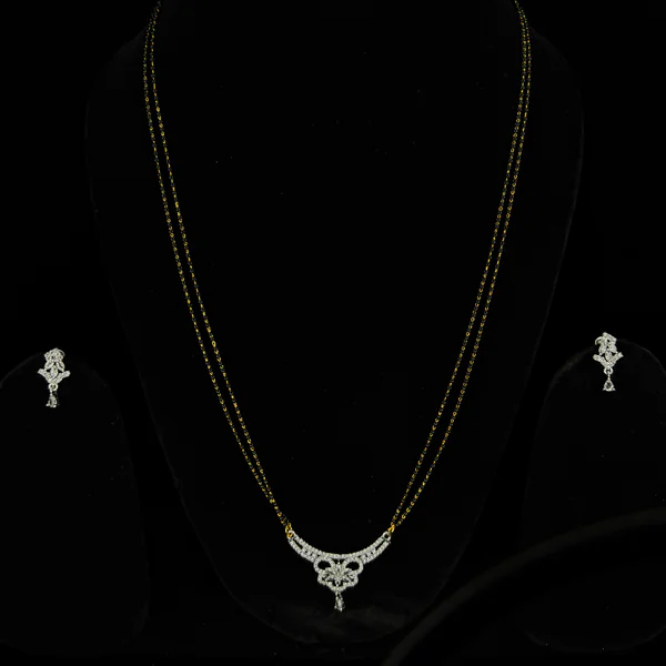 Noor Bloom Mangalsutra Set - Mangalsutra from BLINGARI luxury Indian fashion collection