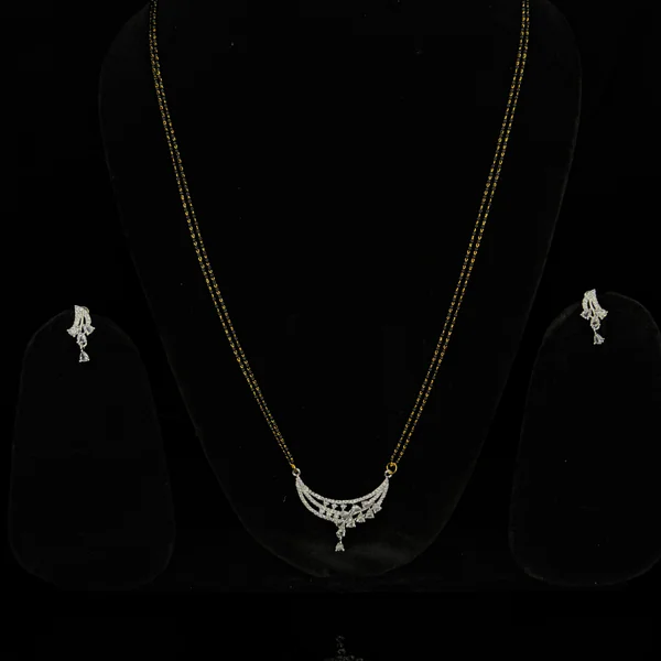 Vanya Cascade Mangalsutra Set - Mangalsutra from BLINGARI luxury Indian fashion collection