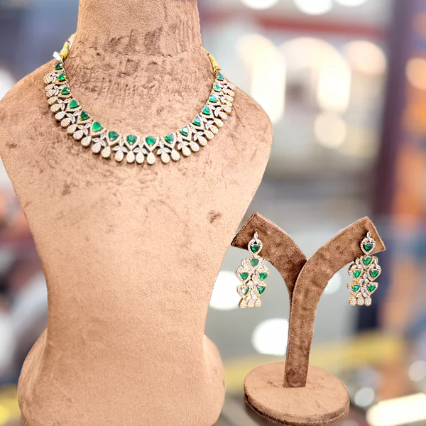 Emrld M - Necklaces & Pendants from BLINGARI luxury Indian fashion collection