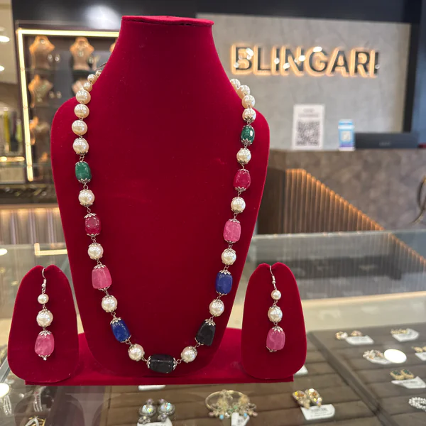 Precious Mala - Necklaces & Pendants from BLINGARI luxury Indian fashion collection