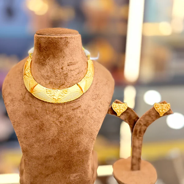 Gldflower Z Chkr - Necklaces & Pendants from BLINGARI luxury Indian fashion collection