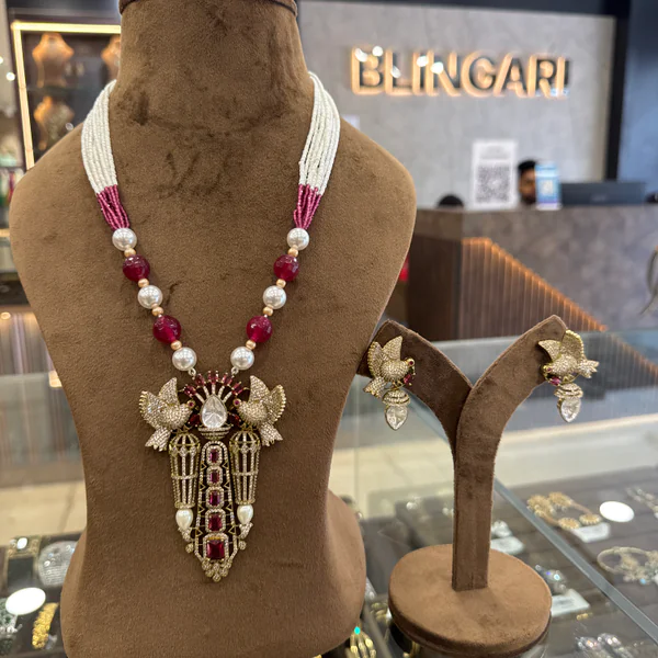 Necklace Set - Necklaces & Pendants from BLINGARI luxury Indian fashion collection