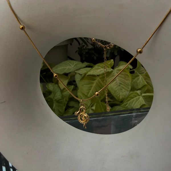 Serpent Grace Necklace - Necklaces from BLINGARI luxury Indian fashion collection