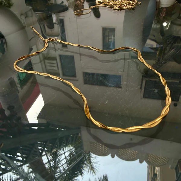 Gold Layer Chain - Necklaces from BLINGARI luxury Indian fashion collection