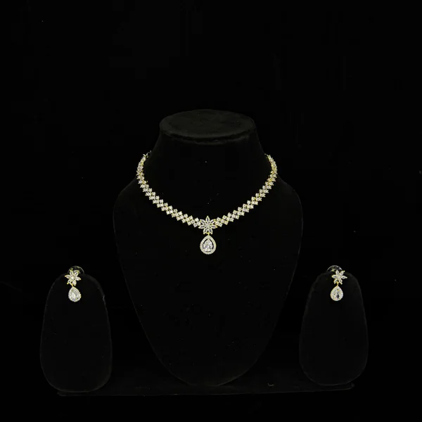 Diamond Grace Set - Necklaces from BLINGARI luxury Indian fashion collection