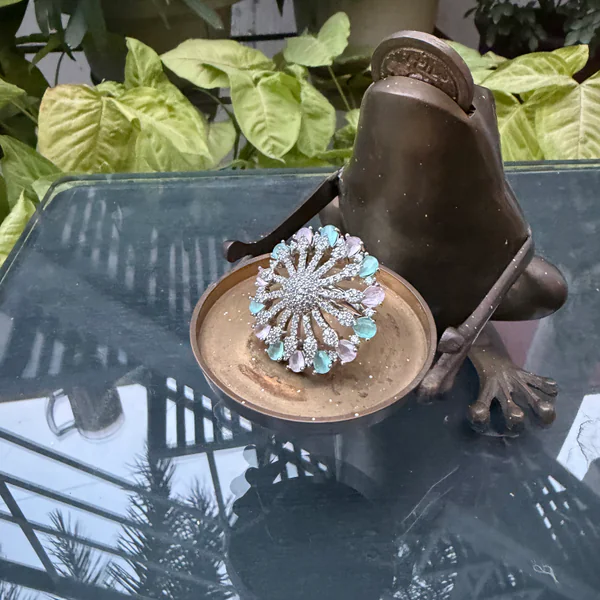 Pastel Burst Ring Multi Colored -  - Rings - BLINGARI - Image 2