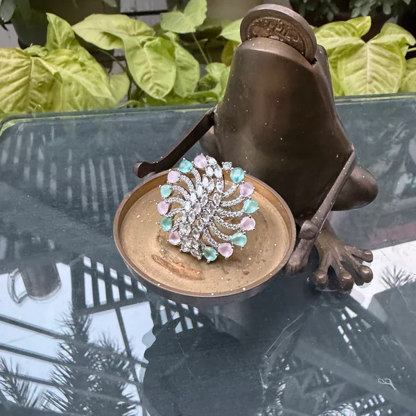 Pastel Swirl Bloom Multi Colored -  - Rings - BLINGARI - Image 2