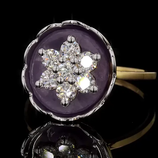 Lab Grown Diamond Ring - Diamond Rings from BLINGARI luxury Indian fashion collection