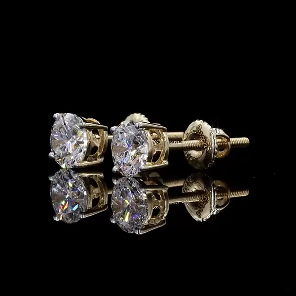 Lab Grown Diamond Studs - Diamond Earrings from BLINGARI luxury Indian fashion collection